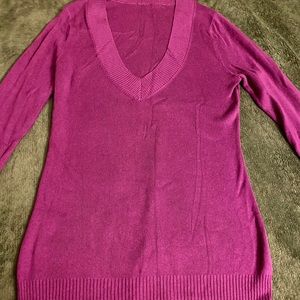 Express V Neck Fitted Sweater